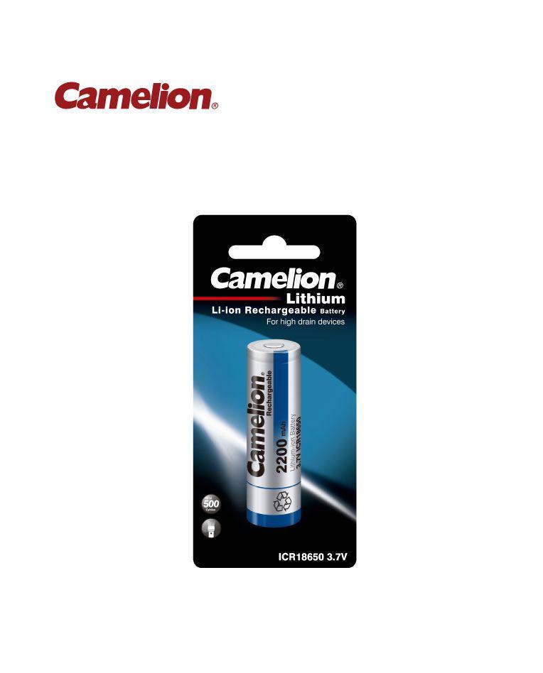 סוללת ליתיום 18650 2200mA 3.7V בבליסטר Camelion